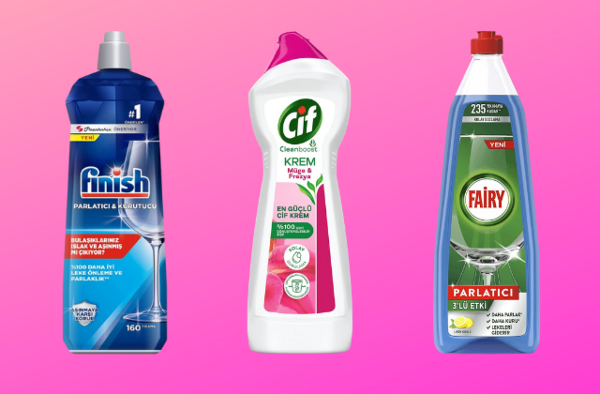 Rengini kaybetmiş bardaklarınızı ilk gün gibi ışıl ışıl yapacak temizlik malzemeleri