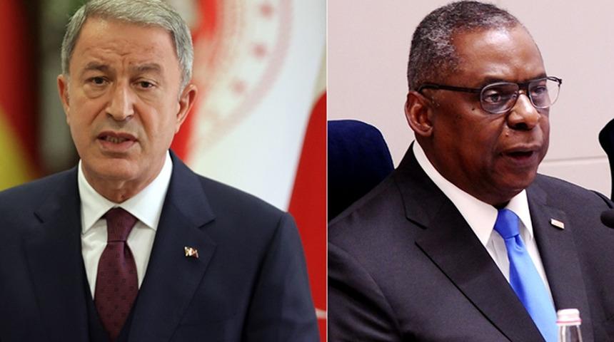 Milli Savunma Bakanı Akar, ABD'li mevkidaşı ile görüştü