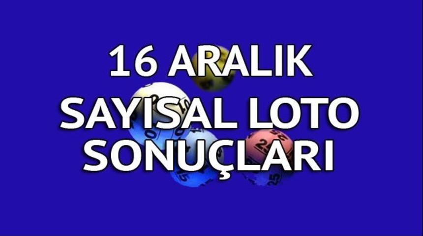 Sayısal Loto sonuçları 16 Aralık: Büyük ikramiye İzmir ve İzmit'e