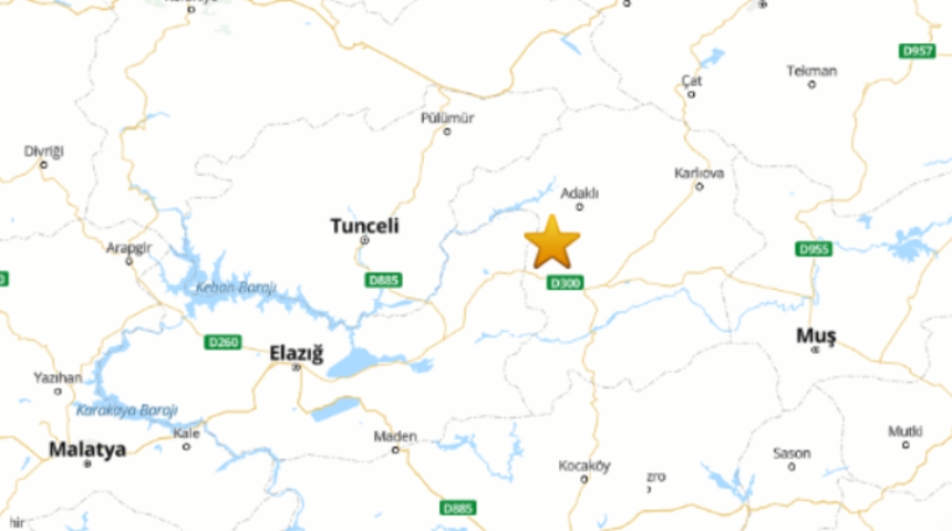 SON DAKİKA | Bingöl'de deprem (AFAD- Kandilli son depremler)