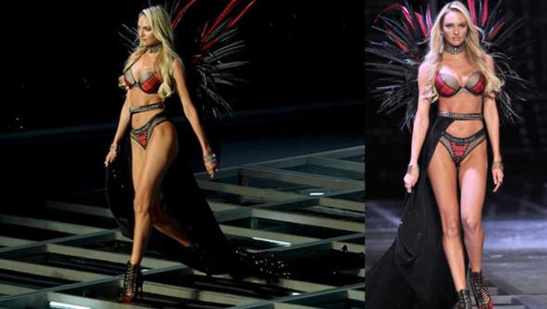 Candice Swanepoel Victoria's Secret Fashion Show 2017'de hamileymiş