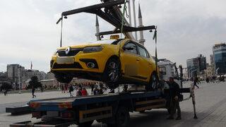 Dolmabahçe’den Taksim’e 385 lira...  Taksiciye ceza yağdı