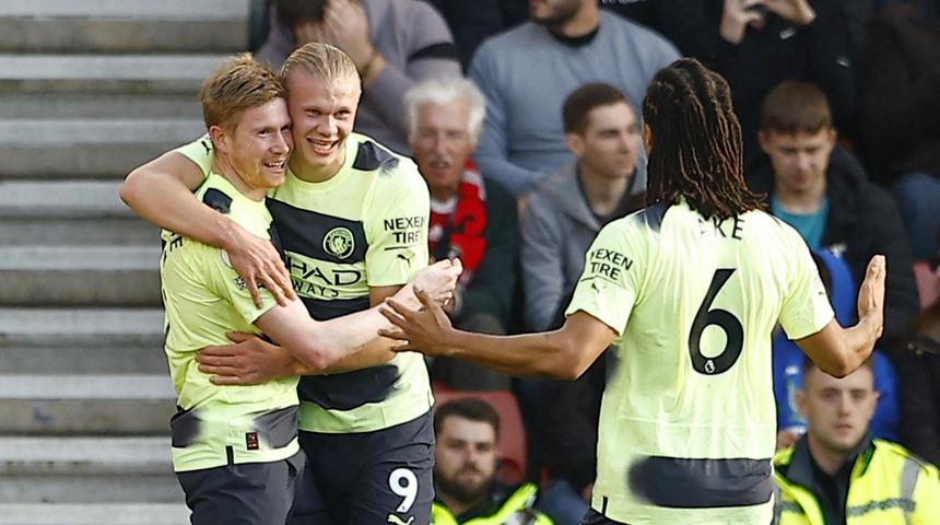 Erling Haaland müthiş döndü, Kevin De Bruyne '100' dedi! Manchester City, Southampton karşısında zorlanmadı...