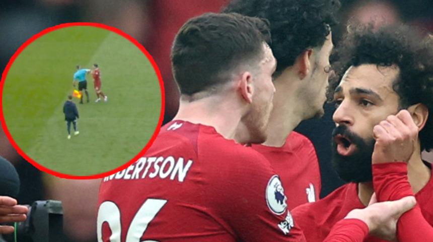 Son dakika: Liverpool - Arsenal maçında skandal olay! Yan hakem, Liverpool'un dünyaca ünlü yıldızına dirsek attı! 