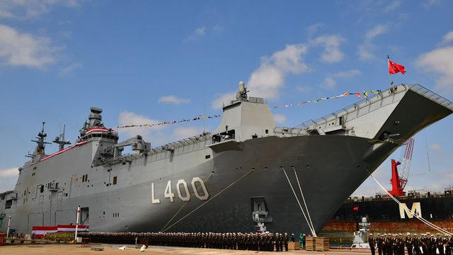 MSB, Türkiye'nin en büyük savaş gemisi 'TCG Anadolu'nun fotoğraflarını paylaştı