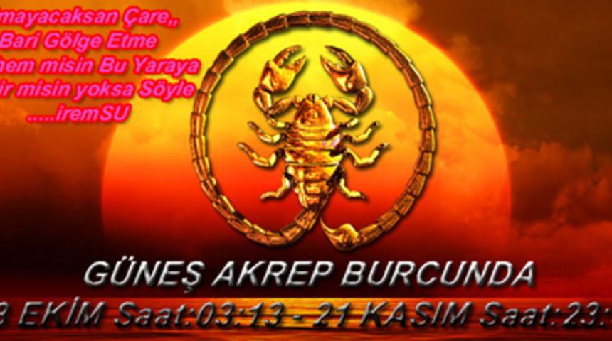 G&uuml;neş Akrep Burcunda