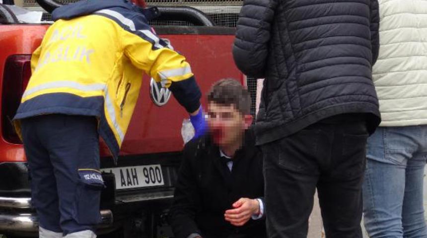 Tacizciye sokak ortasında meydan dayağı! Genç kızın çığlıklarını duyan koştu