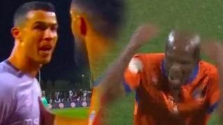 Al Fayha-Al Nassr maçında ortalık karıştı! Cristiano Ronaldo ve Nwakaeme'yi zor sakinleştiler...