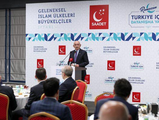 Kılıçdaroğlu büyükelçiler iftarında duyurdu: Türkiye, İran, Irak ve Suriye...