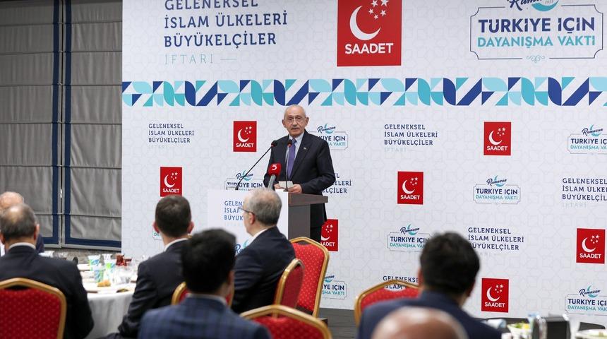 Kemal Kılıçdaroğlu büyükelçiler iftarında konuştu: Orta Doğu Barış ve İşbirliği Teşkilatı kurmaya karar verdik