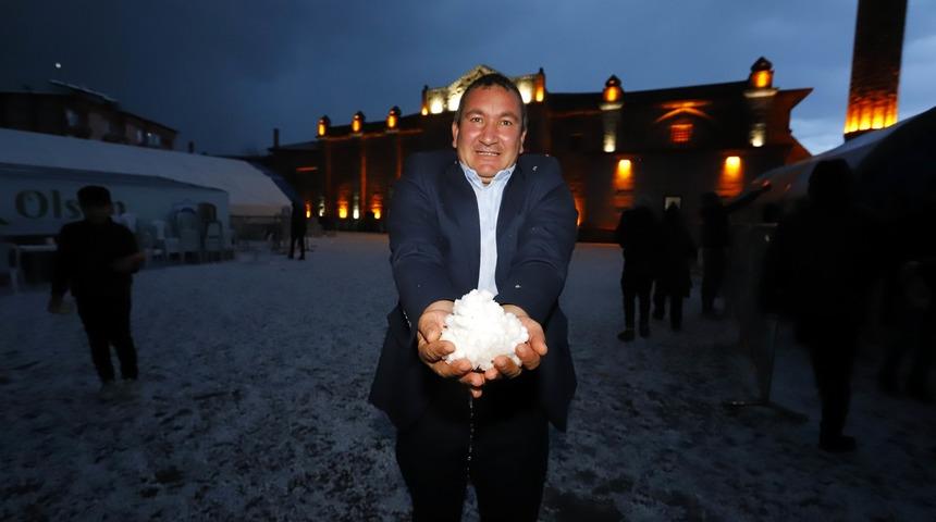 Aksaray'da sağanak ve dolu etkili oldu