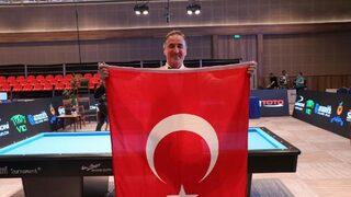 Avrupa Bilardo Şampiyonası'nda milli sporcu Hacı Arap Yaman altın madalya kazandı!