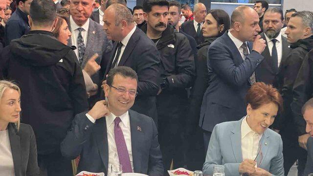 İmamoğlu ve Akşener, İstanbul’daki muhtarlar ile iftarda bir araya geldi