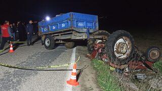 Balıkesir'de devrilen traktörün altında kalan kişi öldü