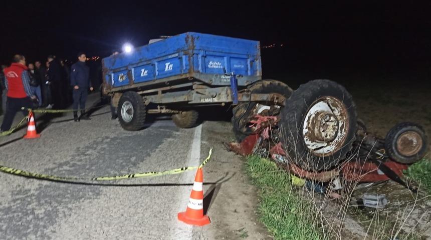 Balıkesir'de devrilen traktörün altında kalan kişi öldü