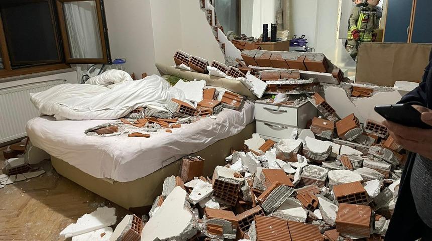 Ankara'da 7 katlı apartmanda patlama! Duvar yıkıldı, araçlar hasar gördü