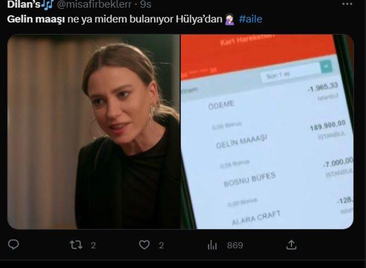 Aile dizisinde Serenay Sarıkaya'ya gelen 'gelin maaşı' sosyal medyanın dilinde G4