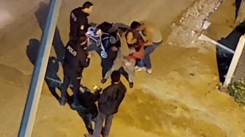 Dayak yediği kocasını polise vermemek için direndi