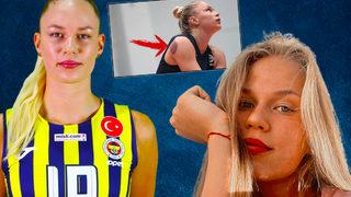 VakıfBank maçı öncesi Fenerbahçe'nin yıldızı Arina Fedorovtseva'nın görüntüsü olay oldu! Benzema'nın izinden gitti