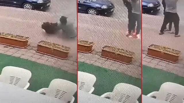 Sosyal medya bunu konuşuyor! Ayaklarından alevler çıktı, ölümden döndüler