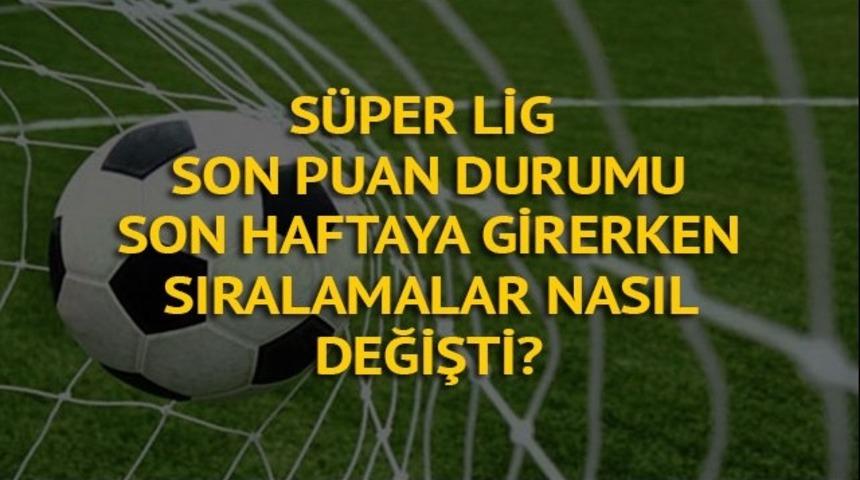 Süper Lig puan durumu - 16. hafta toplu maç sonuçları (BeIN Sports Lig TV maç özetleri)