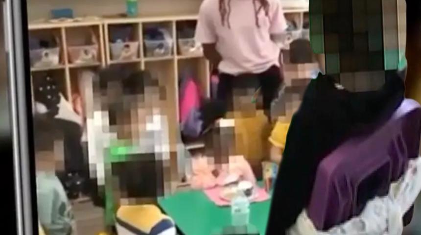 Skandal görüntüler! Yaramazlık yaptığı için anaokulu öğretmeni 2 yaşındaki öğrenciyi sandalyeye bağladı