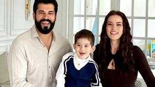 Burak Özçivit ve Fahriye Evcen’den Karan’a doğum günü partisi! Küçük oğulları Kerem’le ilk poz