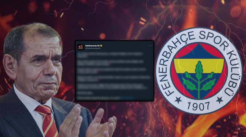 Son dakika: Galatasaray'dan Fenerbahçe'ye yanıt geldi! 'Peki bu kadar düşmek yakışıyor mu sana?'