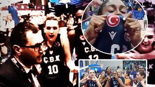 Son dakika: Prag'da büyük hadsizlik! EuroLeague'de finale yükselen Çukurova Basketbol oyuncularının elinden Türk bayrağını aldılar! FIBA'dan açıklama geldi...