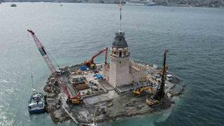Kız Kulesi'nin restorasyonunda sona doğru... Açılış için geri sayım başladı: Son hali görüntülendi