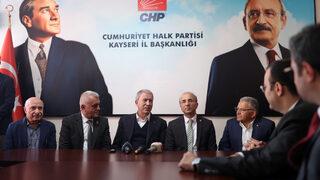 Milli Savunma Bakanı Akar Kayseri'de! CHP ve İYİ Parti İl Başkanlığı ziyaret etti