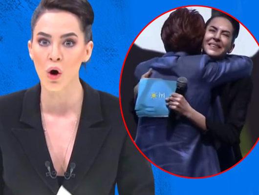 Ekranda isyan edip istifa etmişti! Sahnede ağlayınca Akşener dayanamadı