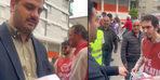 AK Partili İnan, broşür dağıtırken TİP'lilerle karşılaştı...