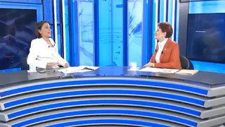 Reklam arası sohbetine izleyiciler de kulak misafiri oldu! Fısıldayarak soran Akşener ile Ece Üner yayının başladığını geç fark edince...