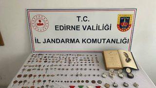 Edirne'de tarihi eser kaçakçılığı operasyonunda bir şüpheli yakalandı