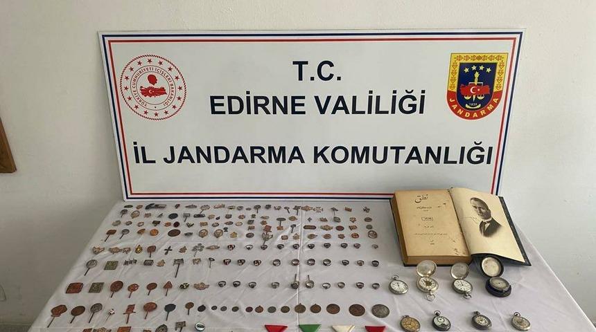 Edirne'de tarihi eser kaçakçılığı operasyonunda bir şüpheli yakalandı