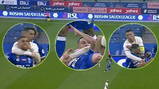 Son dakika: Ne yaptın Ronaldo! Faulüyle Arapları şoke etti! Maç bir anda güreş müsabakasına döndü...