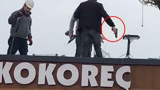 Üsküdar Meydan'daki 'kaçak kafe' yıkımında korkutan görüntü! Murat Ongun paylaştı: Kim bu silahlı kişi? Gözaltına alındı