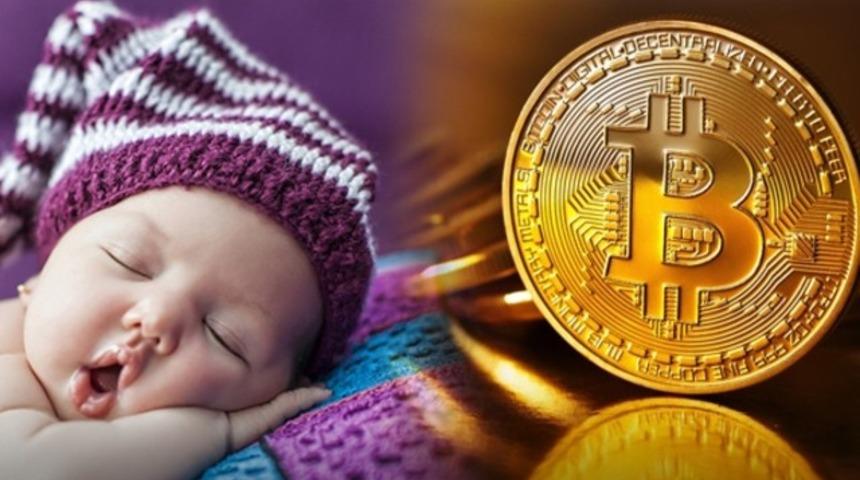 &Ccedil;ocuğunun adını 'Bitcoin' koydu