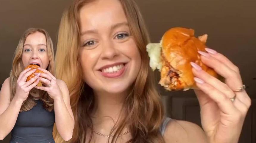 Bir ay boyunca her gün hamburger yiyerek diyet yaptı! Görenler inanamadı... “Yaza hazırım”