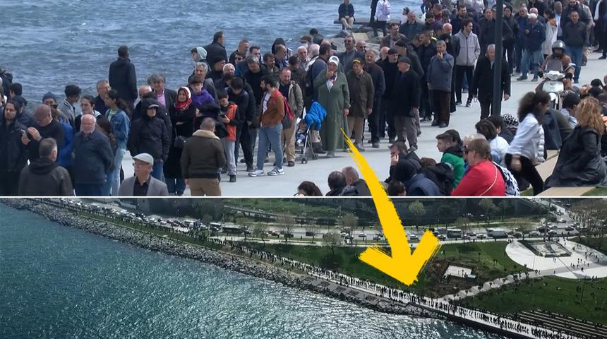 Metrelerce kuyruk oluştu! Onu görmek için saatlerce beklediler 'Sabaha kadar da olsa... Beklemeye değer'