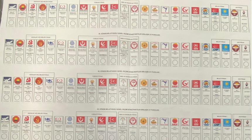 14 Mayıs seçimlerinde kullanılacak oy pusulası boyutu ile şaşırttı! Tam 1 metre…