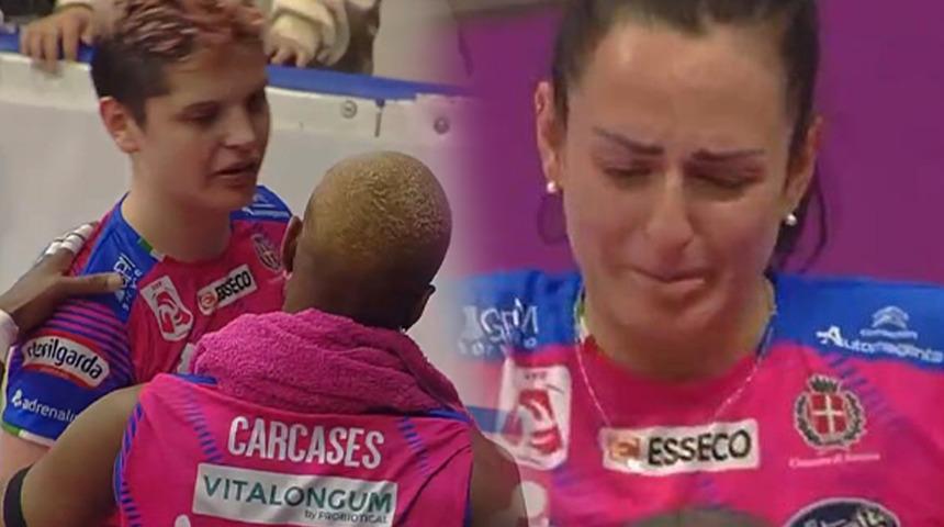 Ituma'nın ölümü sonrası ilk maçlarına çıktılar, gözyaşları sel oldu! Ebrar Karakurt...