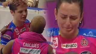 Ituma'nın ölümü sonrası ilk maçlarına çıktılar, gözyaşları sel oldu! Ebrar Karakurt...