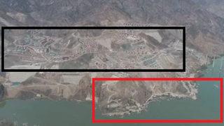 Yusufeli Barajı'nda su seviyesi 112 metreyi geçti! Eski ve yeni ilçe aynı karede