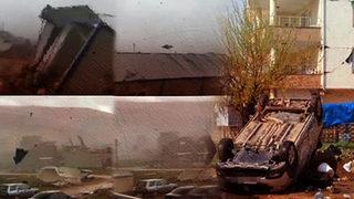 Deprem bölgesinde fırtına ve hortum felaketi! 1 kişi öldü, yaralılar var... Allah'ım sen koru