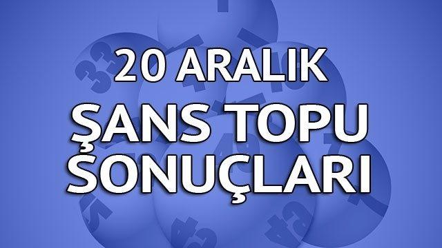 Şans Topu sonuçları 20 Aralık: 3 ilden 3 büyük ikramiye talihlisi çıktı! (Şans Topu sonucu kontrolü)