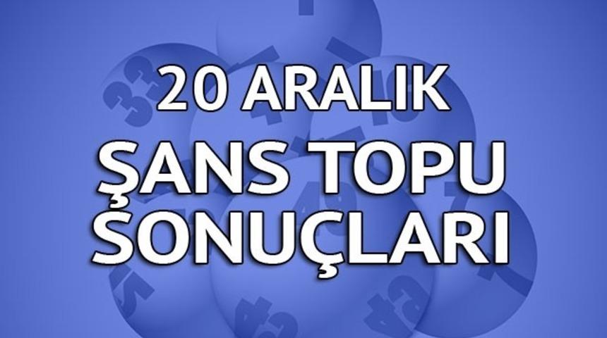 Şans Topu sonuçları 20 Aralık: 3 ilden 3 büyük ikramiye talihlisi çıktı! (Şans Topu sonucu kontrolü)