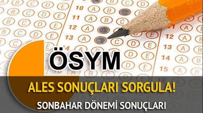 ALES sonuçları sorgula! ALES sonuçları açıklandı mı? (ÖSYM sınav sonuç açıklama sistemi)