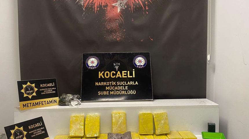 Kocaeli'de 30 kilo 590 gram eroin ele geçirildi